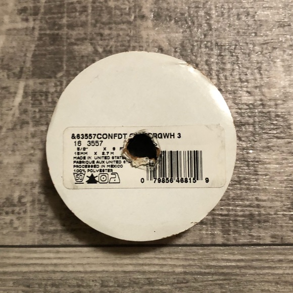 Offray Lot of 4 & 1 Michaels Craft Ribbon Spools (3) NWT & (2) Pre-Owned Orange - Picture 15 of 15